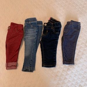 2/ $20 Baby Girl Jeans Bundle 0-3 months